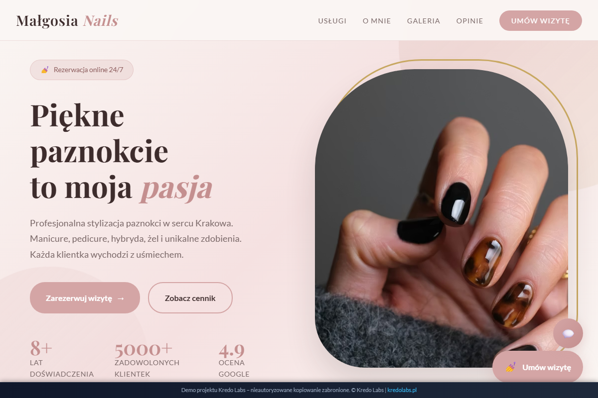 Mobilna Kosmetyczka Paznokcie