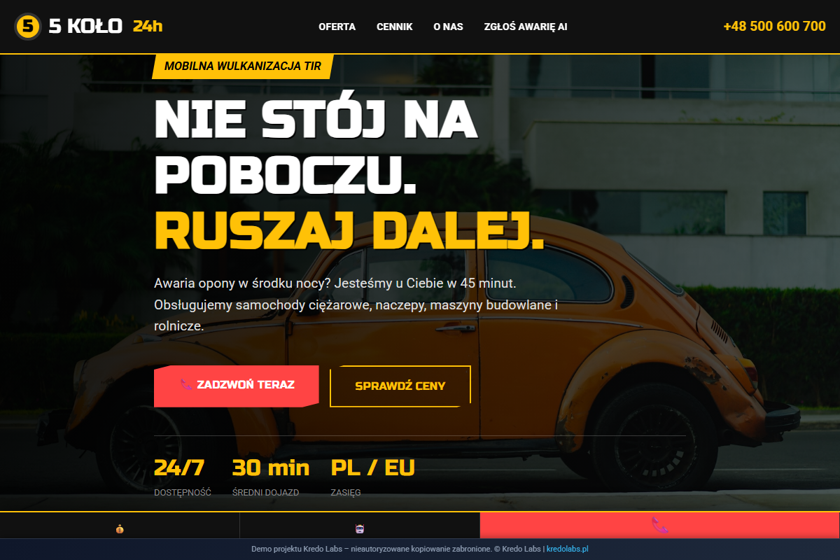 5 Kolo Wulkanizacja TIR