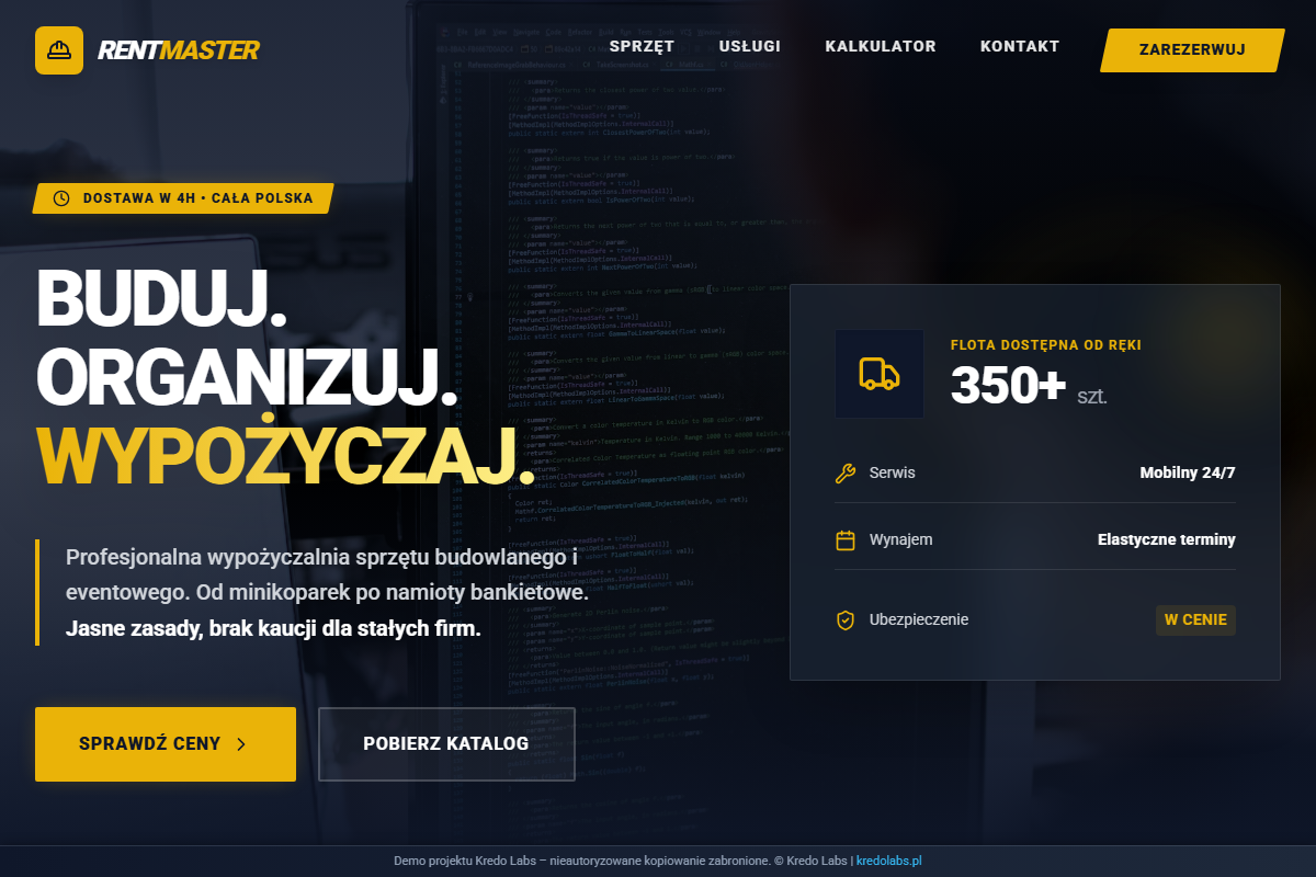 Wynajem Sprzetu