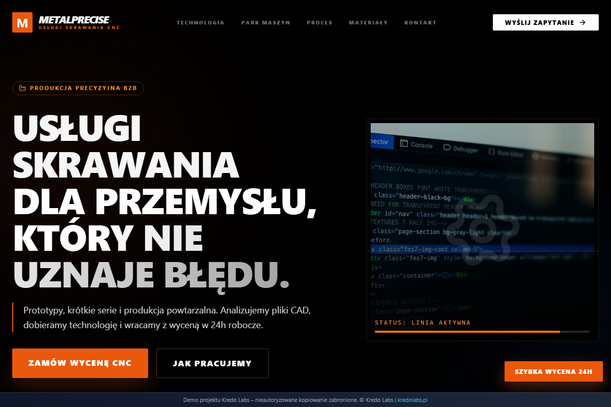 Usługi Skrawania CNC