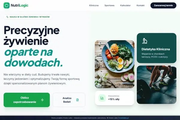 Vita Nutrition — koncepcja strony dla beauty i zdrowia