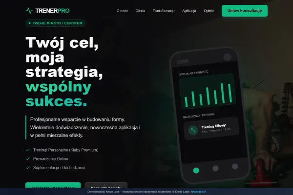 Actua Pro — koncepcja strony dla edukacji, sportu i ekspertów