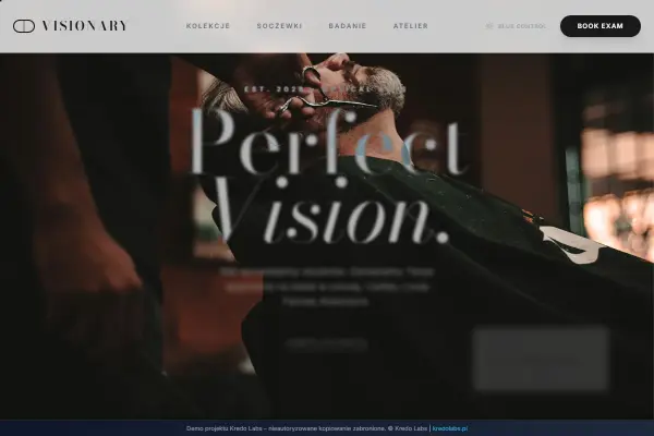 Vision Atelier — koncepcja strony dla beauty i zdrowia