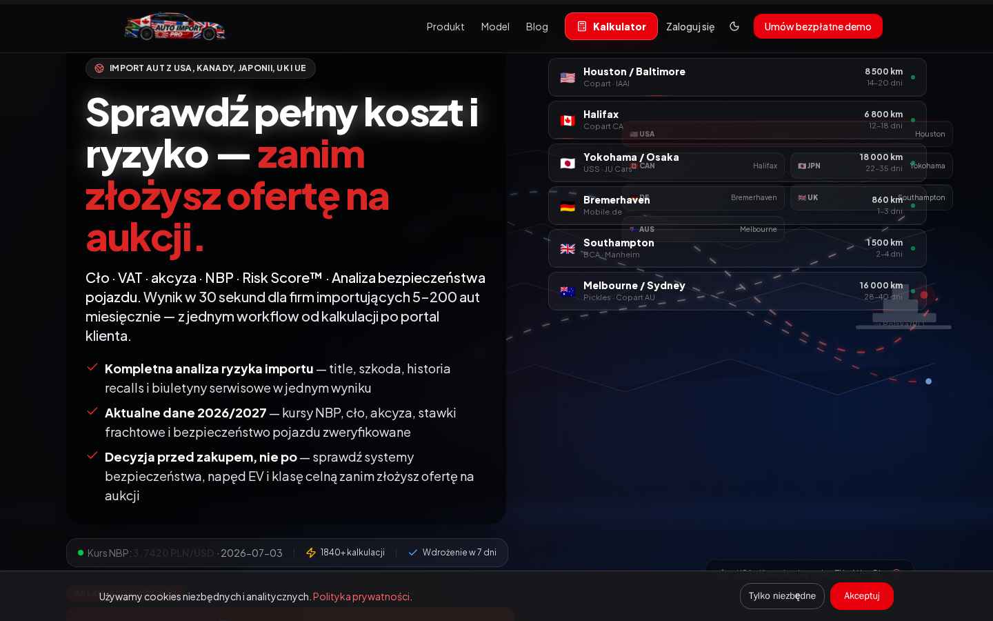 Auto Import Pro — realizacja Kredo Labs (autoimportpro.pl)