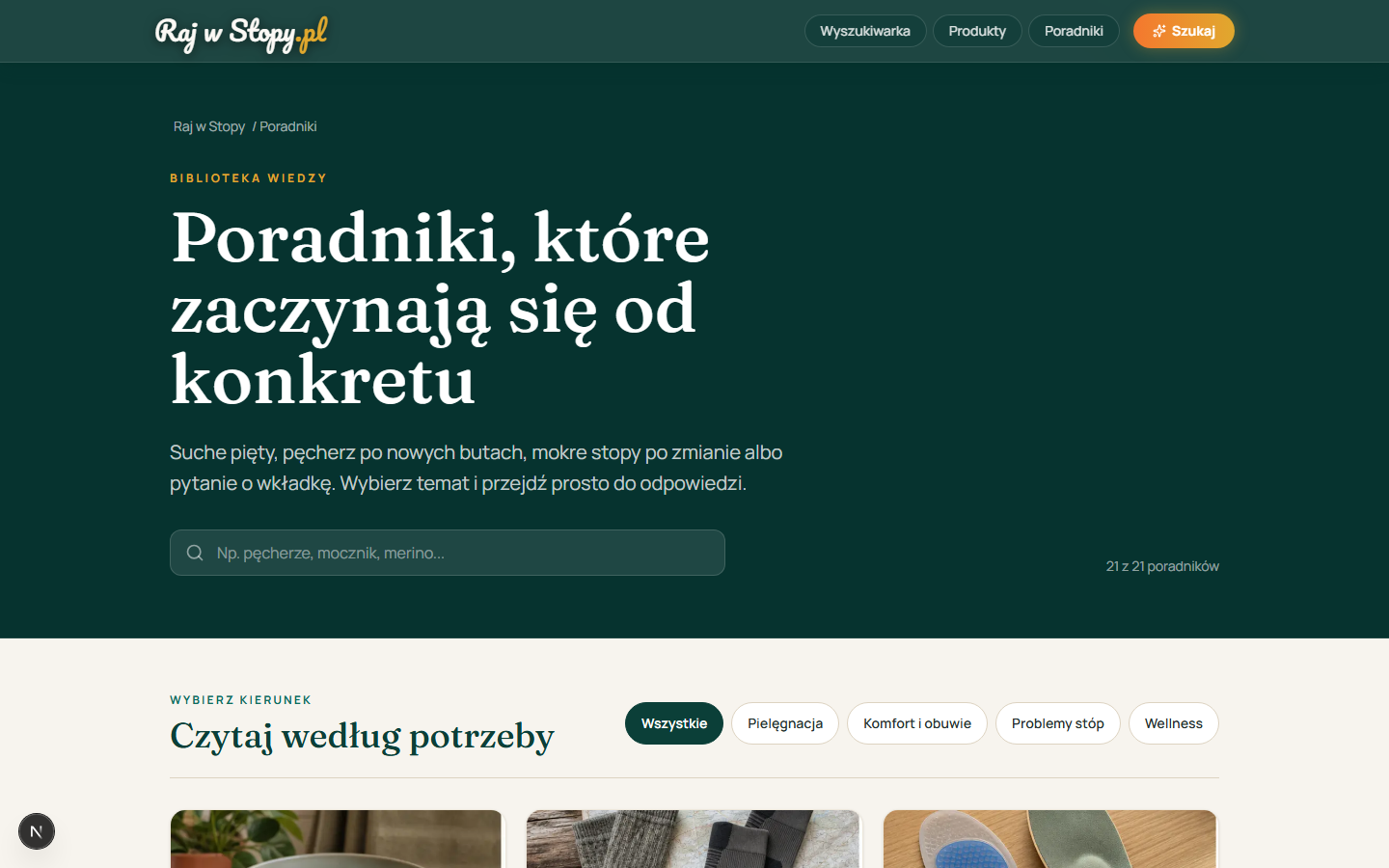 Raj w Stopy — realizacja Kredo Labs (rajwstopy.pl)